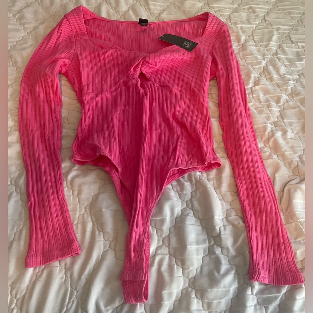 Wild Fable Vibrant Pink bodysuit